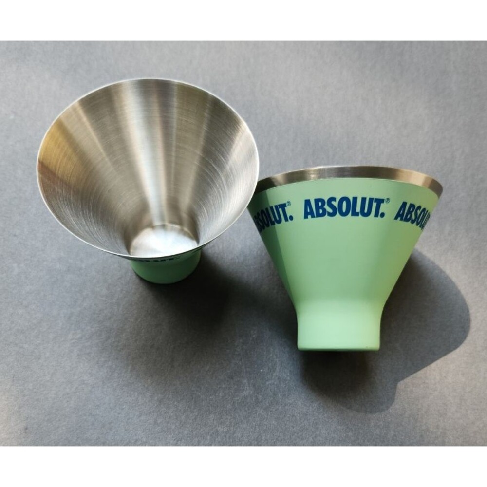 Absolute Vodka Moscow Mule Martini Shakey Cup Cups Stainless Steel Shot Glass